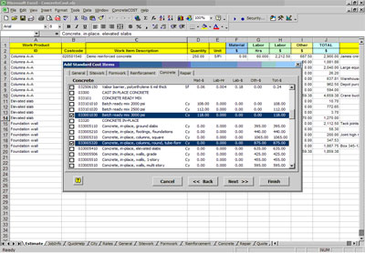 ConcreteCOST Estimator for MS Excel 