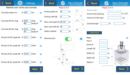 Download Concrete Foundation Estimator for FREE