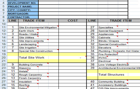 Download Projects Construction Cost Calculator Excel Spreadsheet for FREE