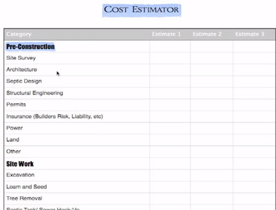 Download Cost Estimating PDF Tools for Free
