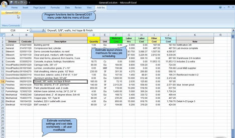 Download MS Excel-Based Cost Estimating Software Free Trial
