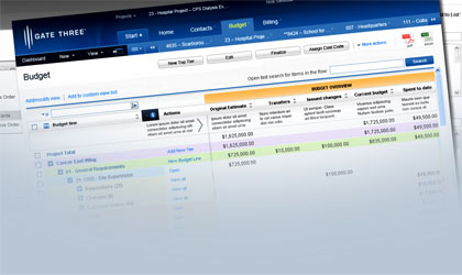 Gate Three - Construction Project Management Screenshot