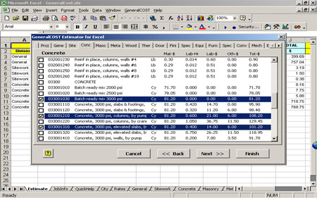 GeneralCOST Estimator for Excel Download for FREE