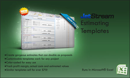Download Free Construction Estimate Templates of JetStream