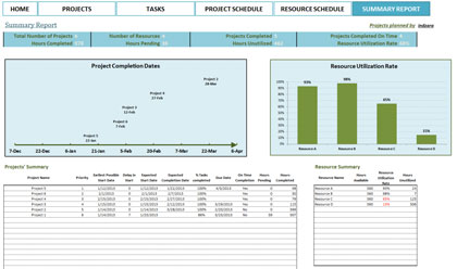 Download Project Planner and Schedule Excel Template for Free