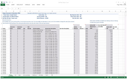 Review of Aspen Capital Cost Estimator V8.6