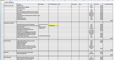 Download Building Construction Contractor Estimate Template Excel format for FREE