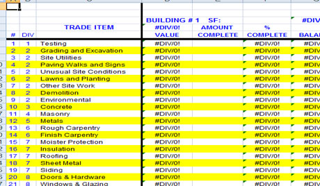 Construction Cost Calculator Excel Spreadsheet for Multiple Building Projects