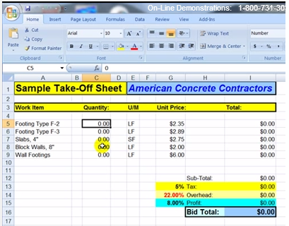 Drywall Cost Estimate Worksheet Template Download