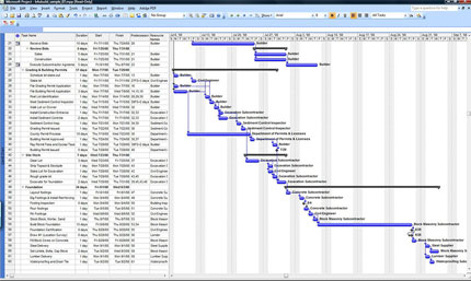 Download Microsoft Project® Sample Construction Scheduling Template for ...