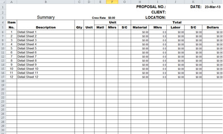 Download Residential Construction Cost Estimator Excel for FREE