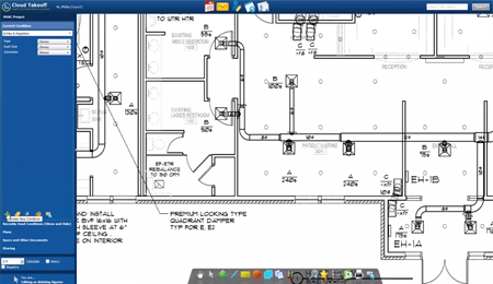 Cloud Takeoff Demo for Mechanical, Electrical, & Plumbing
