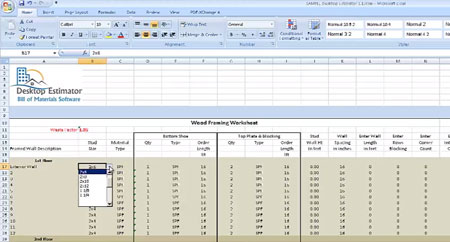 Desktop Estimator Bill of Materials Software download