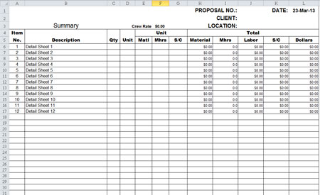 Home Building Construction Software In Excel