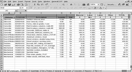 Download Fix Materials Takeoff Estimating Template for FREE