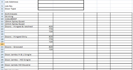 Download Free Fixing Takeoff Sheet Fix Material Takeoff Excel Template Download