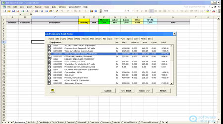 GeneralCOST Estimator Software