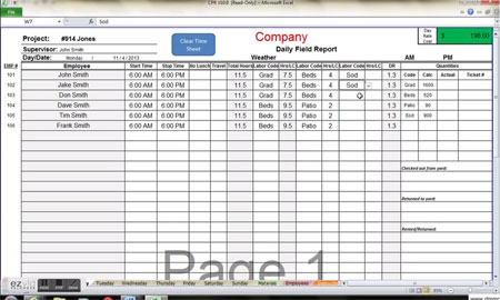 Download Labor Cost Estimating Template Worksheet Program