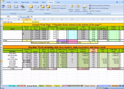 Site Prep Page - Landscaping Estimator