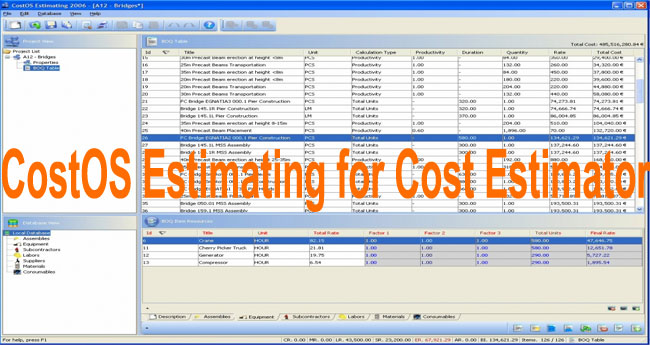 Review and Download CostOS Estimating - Build Cost Estimates Quickly and Accurately for FREE