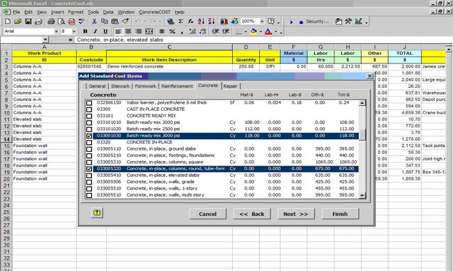 download ConcreteCOST Estimator