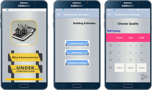 Construction Estimator App