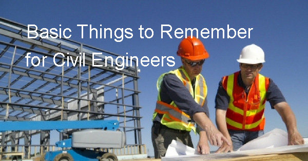 basic things for civil engineer