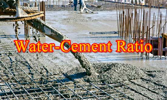 water-cement ratio