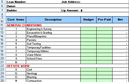 Cost Structure Template
