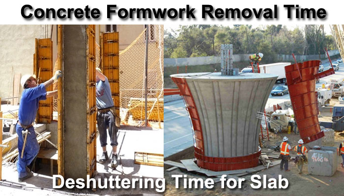 when to remove concrete formwork