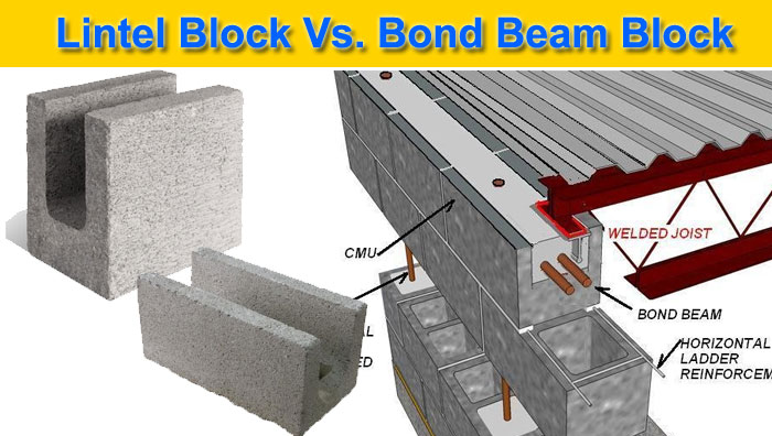 lintel block vs bond beam block