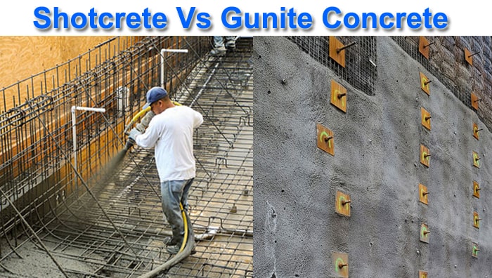shotcrete vs gunite concrete