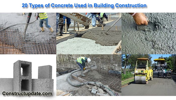 20 types of concrete