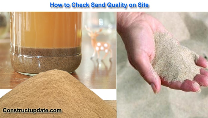 how to check sand quality