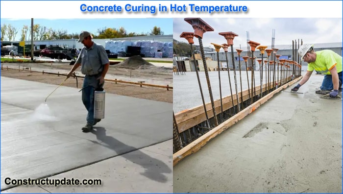 concrete curing in hot weather