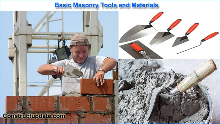 brick masonry materials and tools