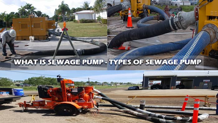 sewage pump types