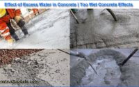 too wet concrete