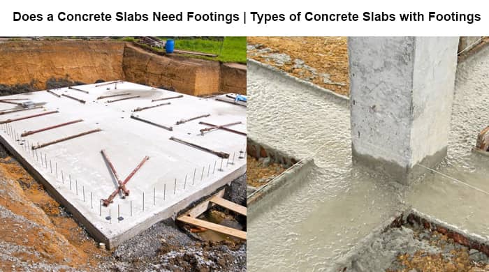 concrete slab and footing