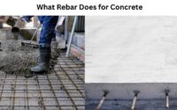 rebar and concrete