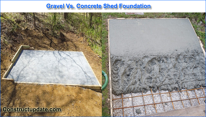 gravel vs concrete shed foundation